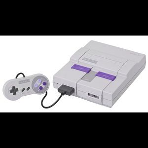 SNES Super Nintendo comes with controllers